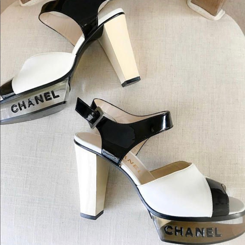 ISO NOT FOR SALE Chanel Lucite pumps - Picture 2 of 4